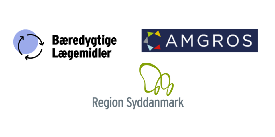 Logoer af Bæredygtige Lægemidler, AMGROS og Region Syddanmark